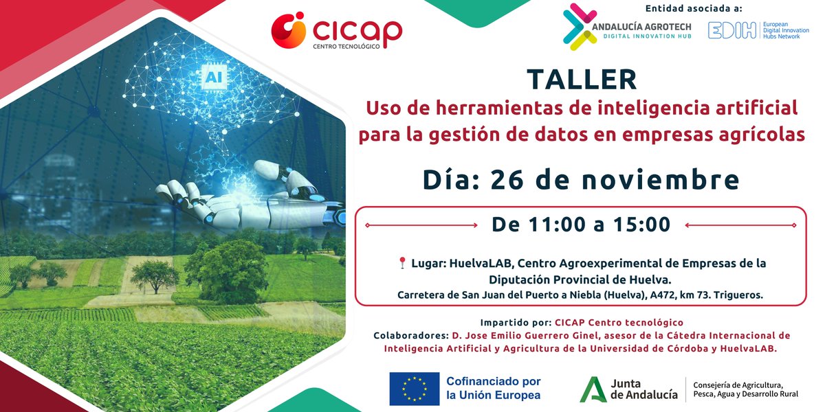 SmartBioLab's tweet image. 📣¡Semana repleta de #formación #agro para #Digitalización de tu empresa!🚜💻🛰️
✍️Inscríbete ya!

#gratis gracias a @DIHAndAgrotech que ofrece muchos otros servicios para autónomos y pymes a través de sus entidades asociadas

⁉️¿Cómo? ¿Cuándo? ¿Dónde? 
➡️shorturl.at/f5Y5X