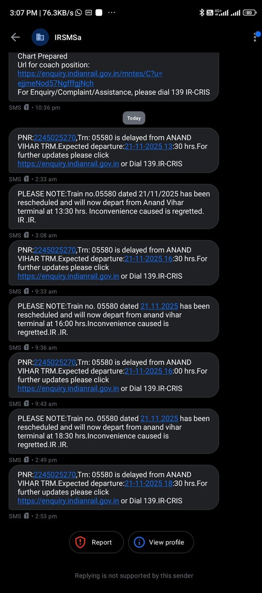 aftab_a2's tweet photo. Enjoying 😡😡continuously schedule of special train passengers are getting Special treatment by IR of there time and patience. Do you have the value of time some are going to attend Marriage, exam, funeral biggest Travel industry of world but IR don't have alternative. https://t.co/BpTrAJKzSB