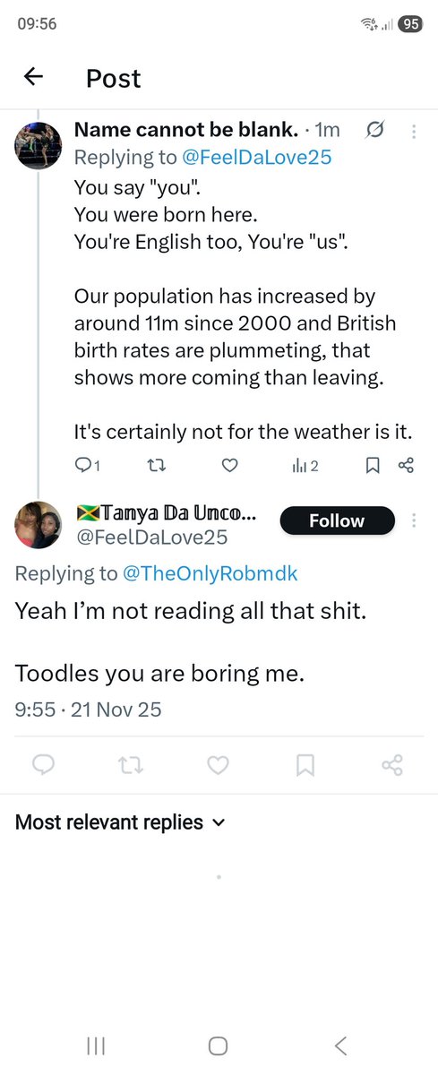 TheOnlyRobmdk's tweet image. I guess I&apos;ve controlled the &quot;uncontrollable&quot; with their own logic.
And someone who celebrates &quot;triggering liberals and racists&quot; seems to be triggered themself.