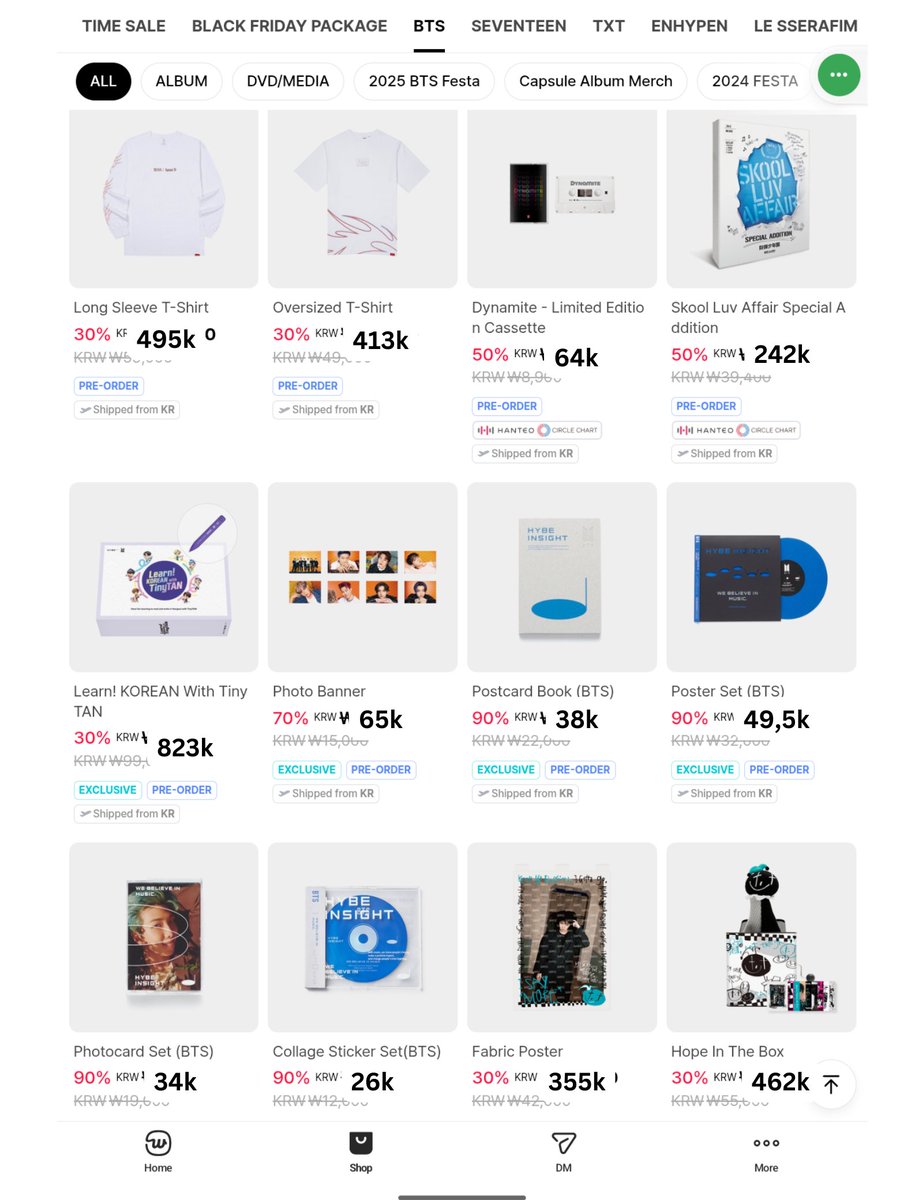 geecieuse's tweet photo. Open PO Black Friday Weverse Shop BTS 

💵 harga cek gambar

🎀 Harga kotor kr 
🎀 Exc shiploc (akan dibagi rata jika ada)
🎀 Exc ems+tax/ac+tax
🗓️ Close TBA
📍 Jateng

t. wts wtb sbt bf wvs bts army bangtan rm jin suga jhope jimin taehyung jungkook https://t.co/b98PYg4g6v