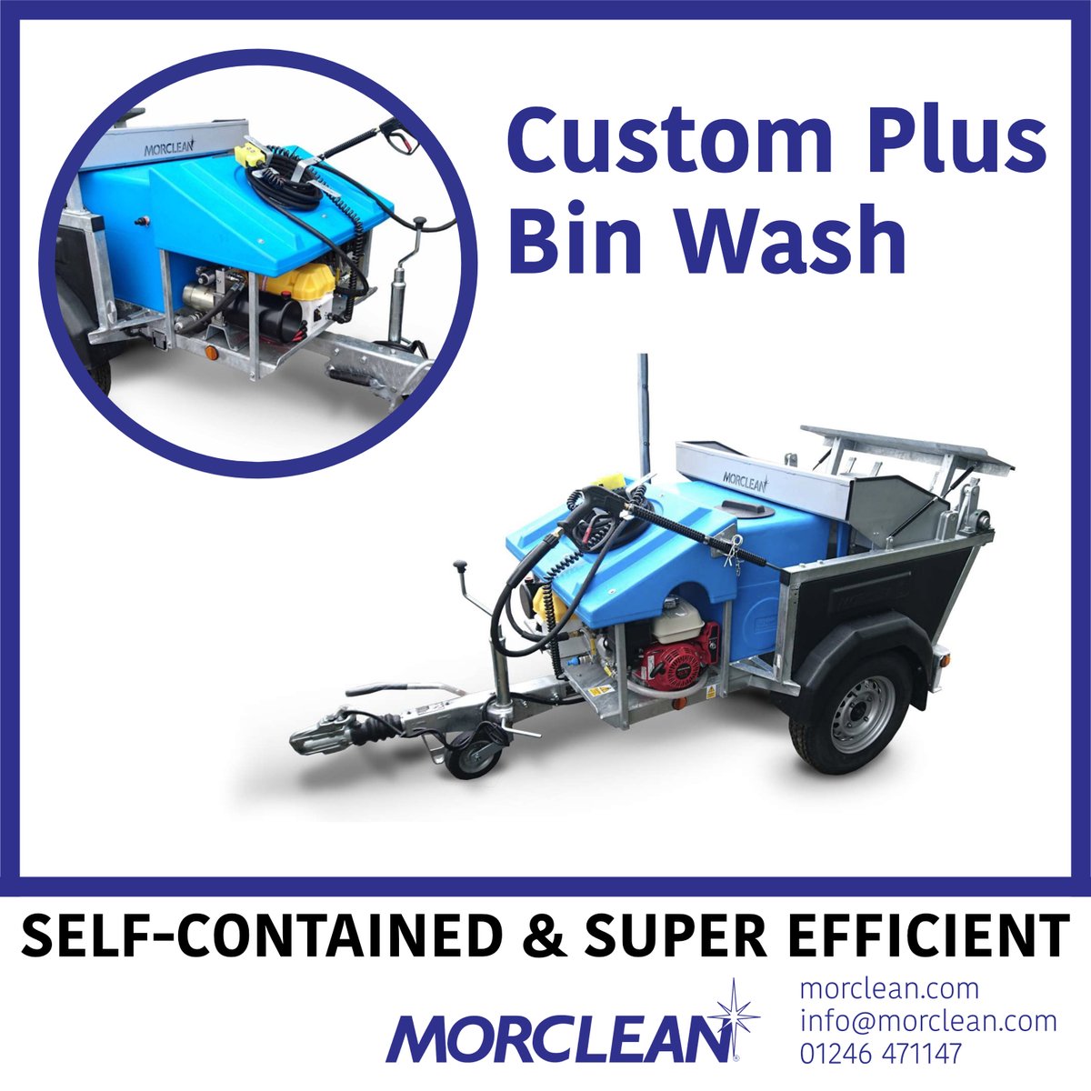 Discover the Morclean Petrol-Powered Wheelie Bin Wash! 💧 Clean 2 bins in seconds with a 2200 PSI pump &amp; 6-stage filtration. Efficient &amp; cost-effective! Learn more: ow.ly/LFqE50Xtcpy
#BinWash #CleaningEquipment #CommercialCleaning #WheelieBinWash #CleaningBusiness