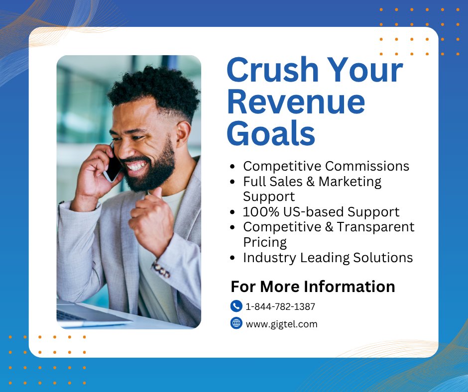 🔥 Ready to crush your revenue goals? With GigTel, you’re not just selling — you’re scaling. Get competitive commissions, full sales + marketing support, and 100% U.S.-based experts backing your success.

Grow your pipeline without the chaos 👉 gigtel.com/partners/chann…