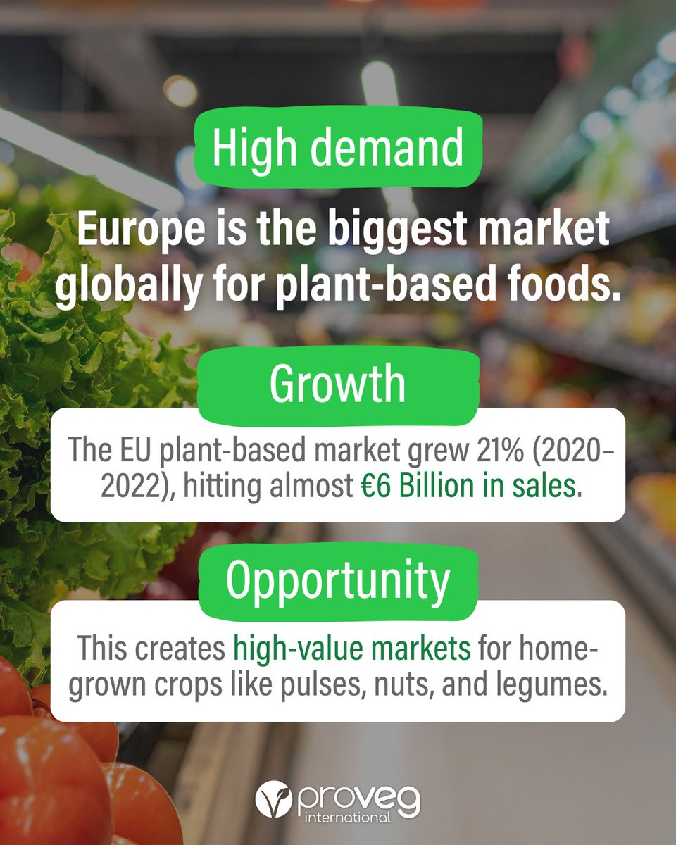 ProVeg_Int's tweet image. The future of sustainable farming &amp;amp; food in the EU is at risk. 🚨 Restricting names like &quot;veggie burger&quot; not only harms consumer choice but directly undermines high-value markets for EU farmers who grow essential crops like pulses.
🖊️ Sign the petition: hubs.ly/Q03TtvF30