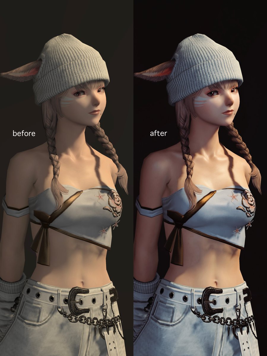 AliceSuzuhara's tweet image. お疲れさまです。
火曜日おはミコのビフォーアフターです🫧
加筆はしてないです🐾
🏷️ #beyond_ff14
#FFXIV #miqote #ミコッテ
© SQUARE ENIX