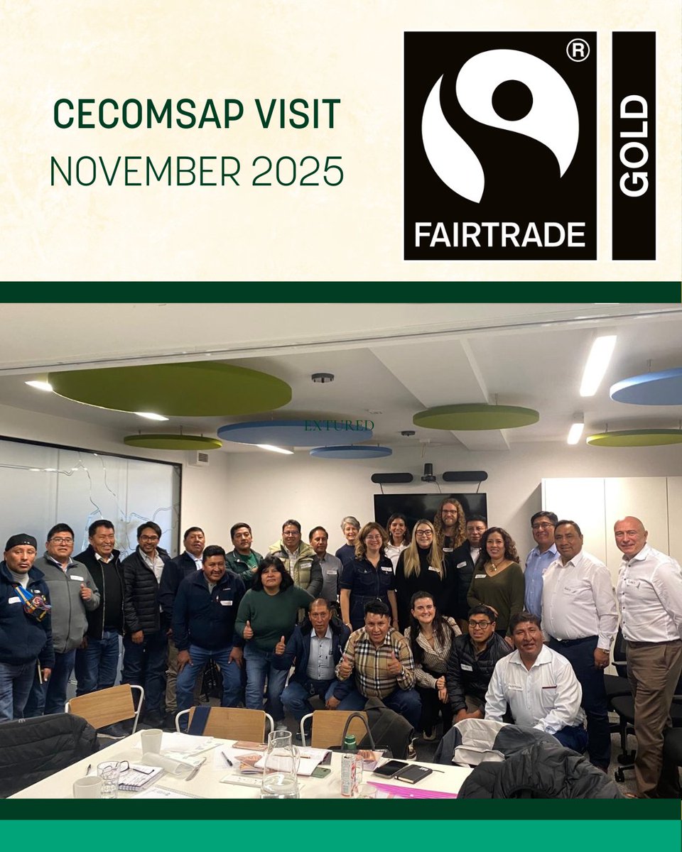 Two weeks ago we met Fairtrade gold miners from CECOMSAP — a powerful reminder of the positive impact Fairtrade Gold creates.

From mercury-free mining to stronger environmental and equality practices, their progress is inspiring. Proud to be part of this partnership. ✨