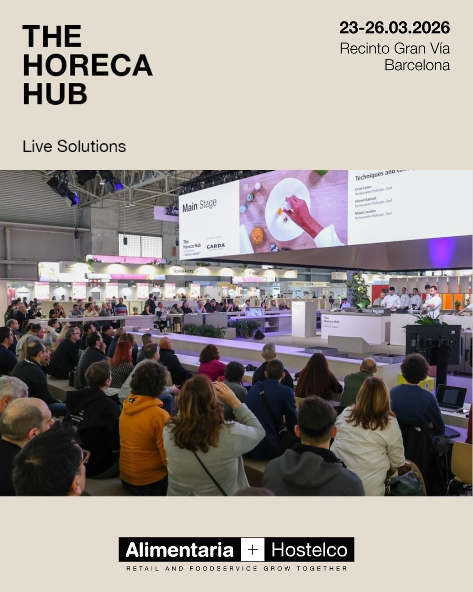 Hostelcobcn's tweet image. 🌟 The Horeca Hub vuelve como el gran punto de encuentro internacional del Horeca y el foodservice. Innovación, talento, gastronomía, showcookings, concursos y ponencias para entender y anticipar el futuro de la hostelería.