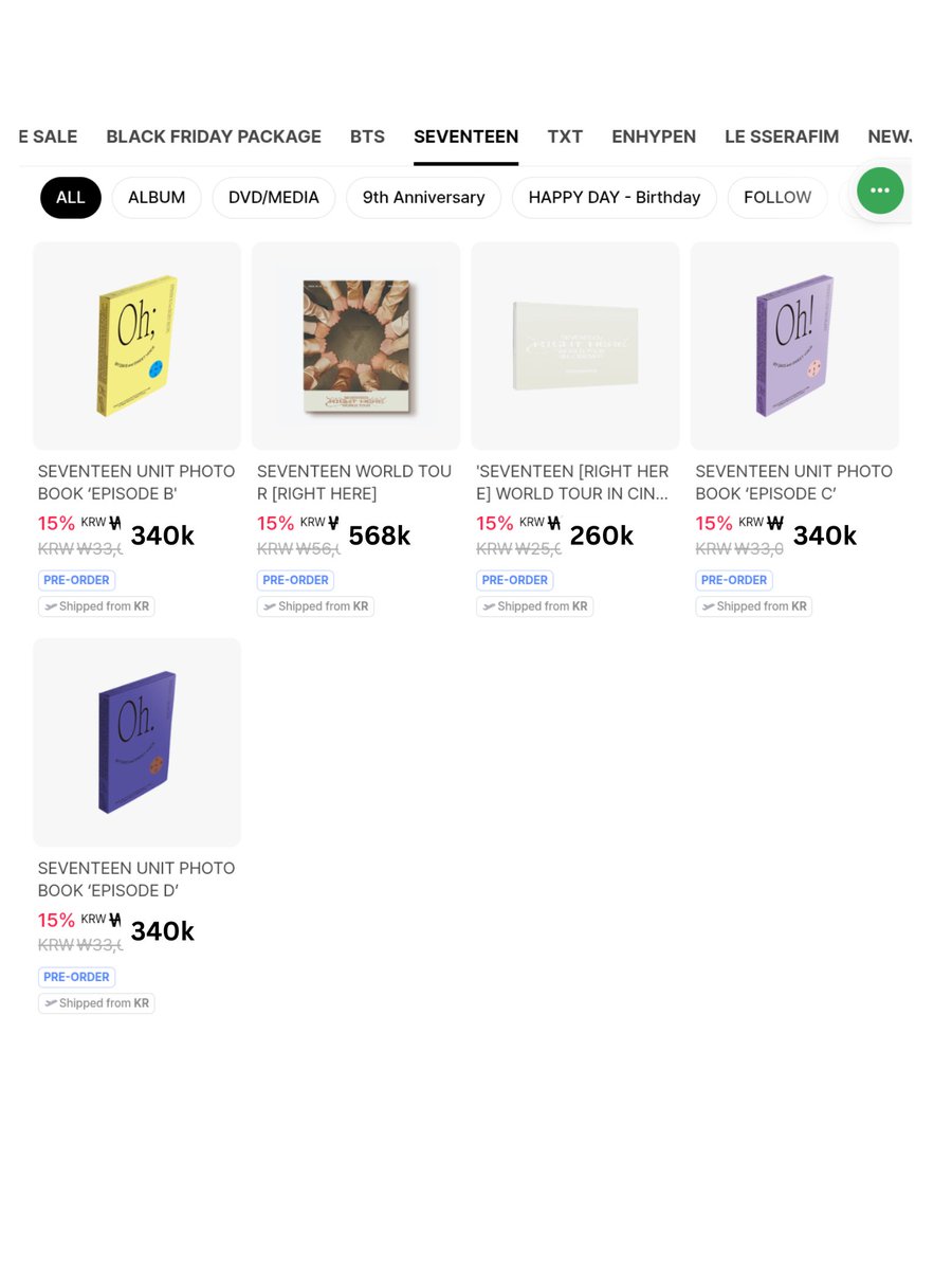 geecieuse's tweet photo. Open PO Black Friday Weverse Shop Seventeen 

💵 harga cek gambar

🎀 Harga kotor kr 
🎀 Exc shiploc (akan dibagi rata jika ada)
🎀 Exc ems+tax/ac+tax
🗓️ Close TBA
📍 Jateng

t. wts wtb sbt bf wvs svt carat sebong https://t.co/kU8P1R3Jh2