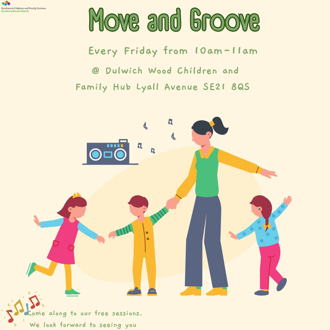 C_D_cfc's tweet image. Our Move &amp;amp; Groove sessions are all about rhythm, laughter and connection 🎵💛 Join us for songs, dancing and plenty of giggles — perfect for little movers and shakers! #EarlyYearsFun #MoveAndGroove