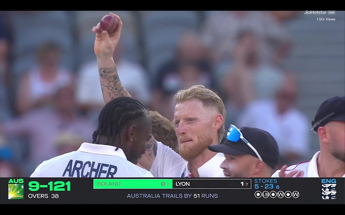 firki07's tweet image. Fifer in just six overs, that too in ashes on day 1. unreal stokes 🔥