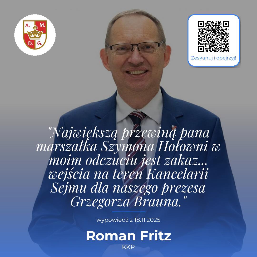 KoronyPolskiej's tweet image. Poseł @Roman_Korona 👇 
Decyzja o zakazie wstępu dla @GrzegorzBraun_ od 11 czerwca 2025 to jedna z najbardziej niezrozumiałych i krzywdzących decyzji mijającej kadencji marszałka Hołowni.

Poseł do Parlamentu Europejskiego, wybrany głosami ponad 113 tysięcy Polaków, został…
