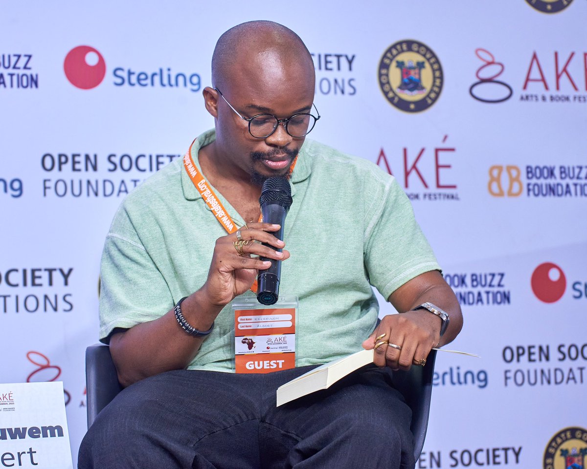 akefestival's tweet photo. Just Concluded: Book Chat with
@nkereuwxm , author of The Bone River, and Marvellous Michael Anson, author of Frist Born Of The Sun

Moderated by Sharon Adeoye-Ajanlekoko.

#AkeFestival #AkeFest25 #ReclaimingTruth https://t.co/L7nWoDVEl6