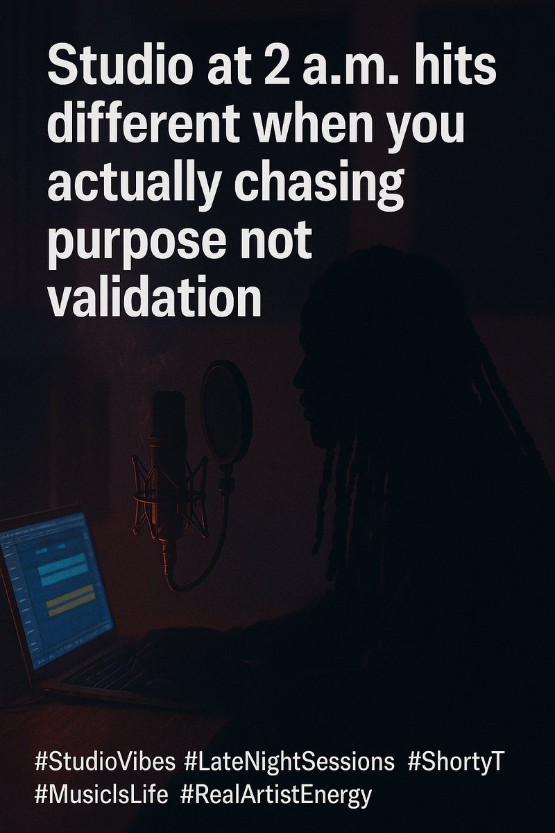 sthug84's tweet image. Studio at 2 a.m. hits different when you actually chasing purpose not validation.

#StudioVibes #LateNightSessions #ShortyT #MusicIsLife #RealArtistEnergy