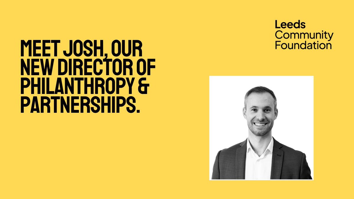 LeedsCommFound's tweet image. We&apos;re thrilled to share that Josh Lawrence has joined Leeds Community Foundation and GiveBradford as our new Director of Philanthropy and Partnerships!

Read more on TheBusinessDesk.com 👉  thebusinessdesk.com/yorkshire/news…