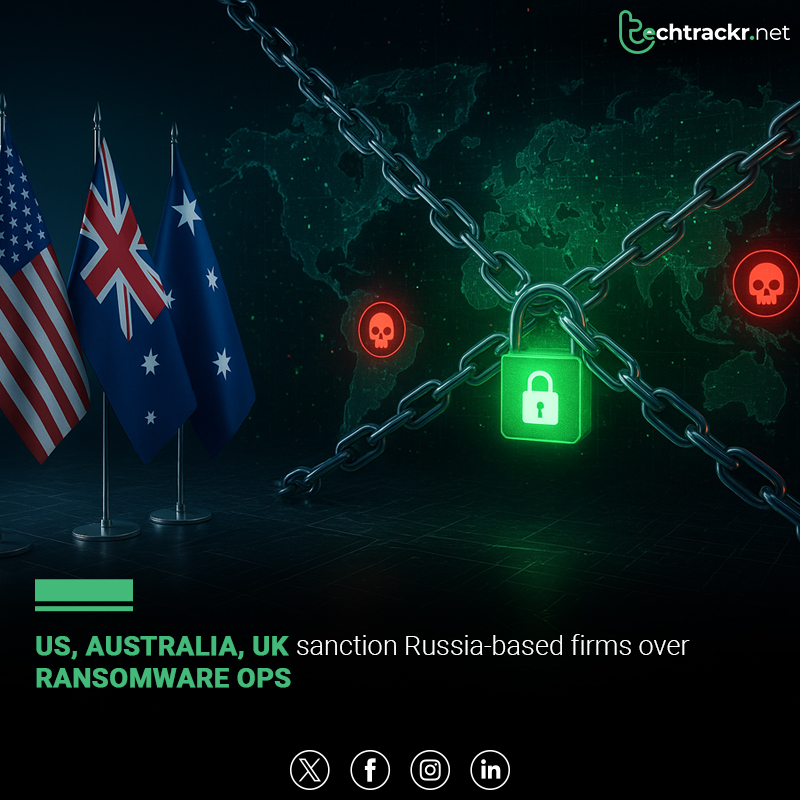 TechTrackr_net's tweet image. The US, UK, and Australia sanctioned Russian firm Media Land for supporting ransomware, along with ML.Cloud LLC and four individuals.

#CyberSecurity #Ransomware #MediaLand #GlobalSanctions #CyberCrime #USUKAustralia #TechTrackr #TechNews