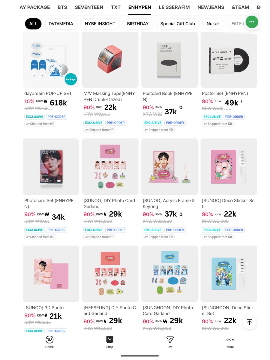 geecieuse's tweet photo. Open PO Black Friday Weverse Shop Enhypen

💵 harga cek gambar

🎀 Harga kotor kr 
🎀 Exc shiploc (akan dibagi rata jika ada)
🎀 Exc ems+tax/ac+tax
🗓️ Close TBA
📍 Jateng

💌 DM for order

t. wts wtb sbt bf wvs enha engene https://t.co/G3dPikqaIE