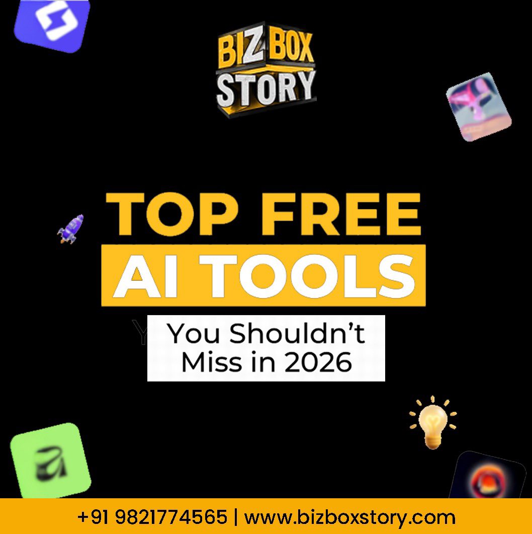 BizBox_Story's tweet image. Top Free AI Tools You Can&apos;t Miss in 2026! 

Looking for the best free AI tools to boost your productivity? From AI assistants to AI writing assistants, discover the top tools you shouldn’t miss in 2026! 

#freeaitools #aiassistant #productivitytools #aitechnology