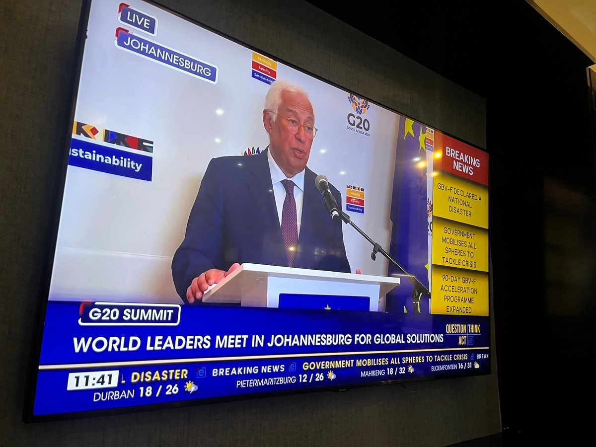 Reporting from Johannesburg for <a href="/thejournal_ie/">TheJournal.ie</a> this weekend as the G20 takes place on African soil for the first time. 

Ireland is making its debut appearance at the summit - but there’s no Trump, who is boycotting.
