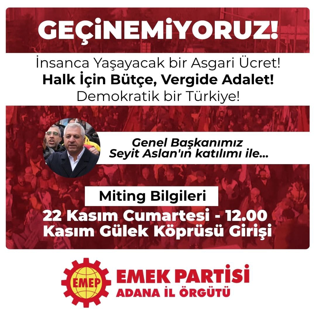 Adana Emek Partisi (@adana_emep) on Twitter photo 