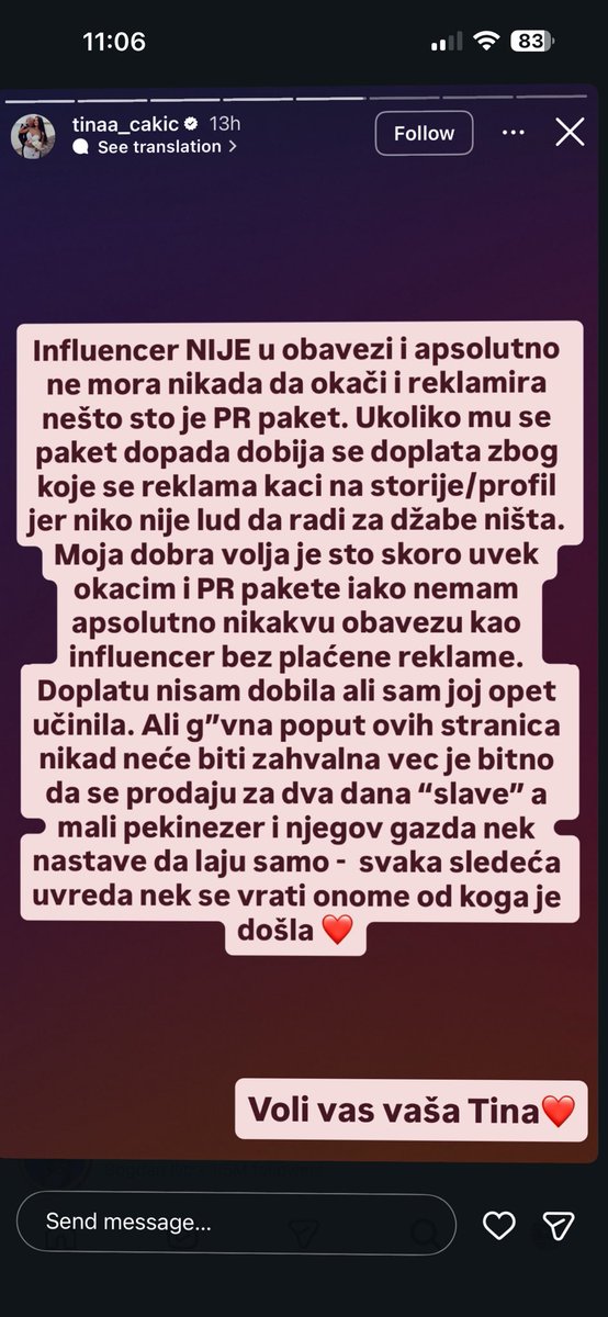 balabijen's tweet photo. InfluenCerka 
#tinacakic #caosvima #tagzivota #vucicpeder #emilijamilojevic https://t.co/IOGX1D5HNo