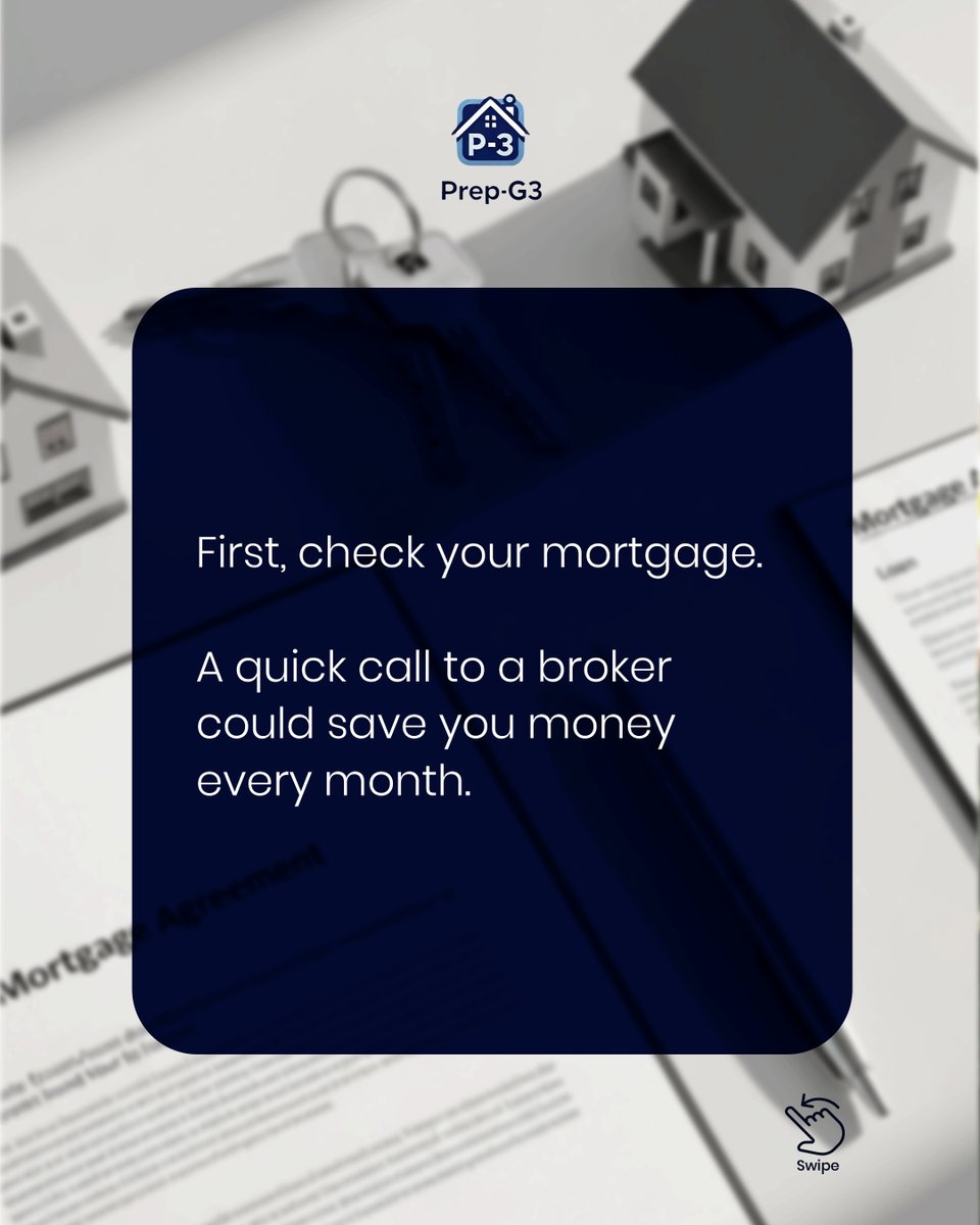 prepg3property's tweet image. The 30-minute portfolio health check. Do this every 6 months:

1. 📞 Mortgage review (save money)
2. 🛡 Insurance check (stay covered)
3. 📞 Manager call (catch issues early)

A small investment of time for a healthier, growing portfolio.

#PropertyTips #Landlord #Proactive