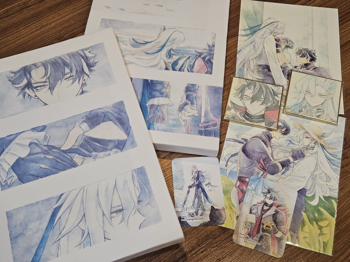 waaa cakep bgt slalu artnya kak <a href="/teri_7z/">てりー</a> ❤️‍🔥super happy berhasil dapet mini shikishinya mereka juga hehehe