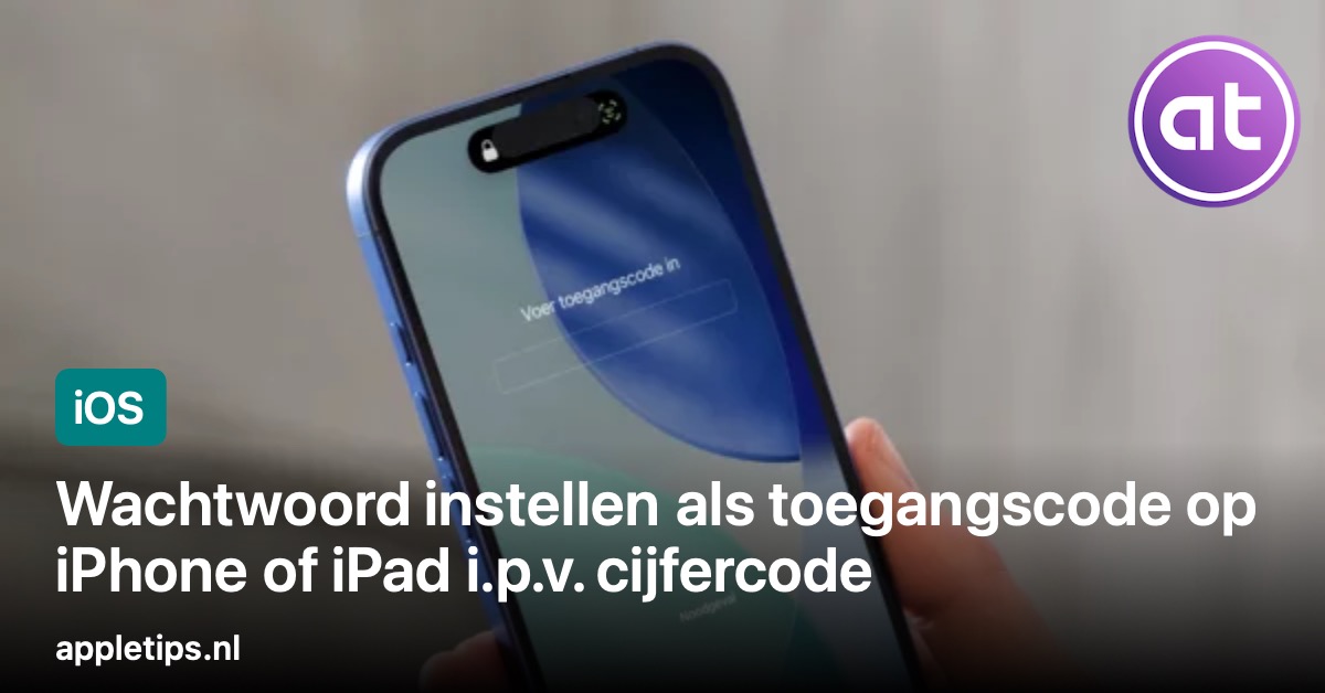 appletips's tweet image. Zo kun je een Wachtwoord instellen als toegangscode op iPhone of iPad i.p.v. een cijfercode 🔐📲 - appletips.nl/ios-alfanumeri… #iOS