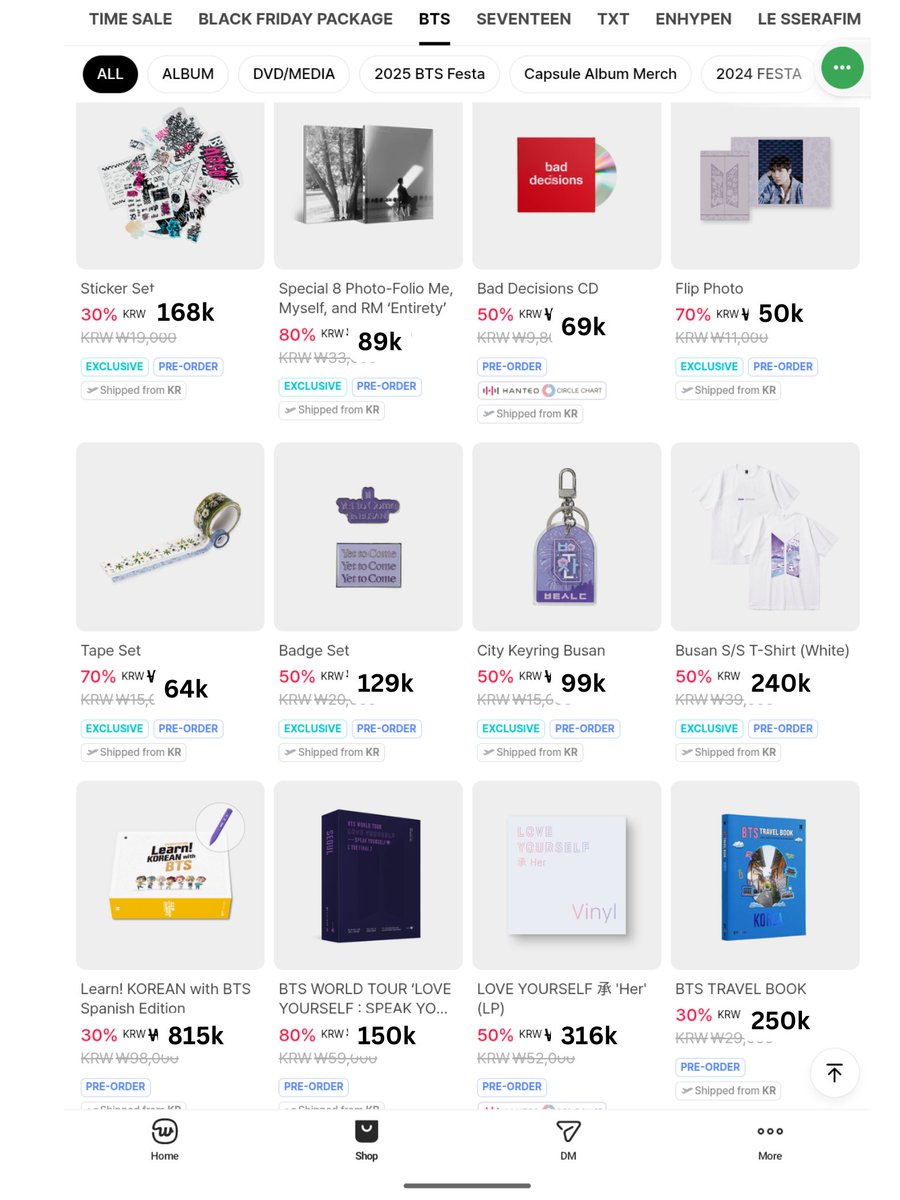 geecieuse's tweet photo. Open PO Black Friday Weverse Shop BTS 

💵 harga cek gambar

🎀 Harga kotor kr 
🎀 Exc shiploc (akan dibagi rata jika ada)
🎀 Exc ems+tax/ac+tax
🗓️ Close TBA
📍 Jateng

t. wts wtb sbt bf wvs bts army bangtan rm jin suga jhope jimin taehyung jungkook https://t.co/3dgkRjIIZM