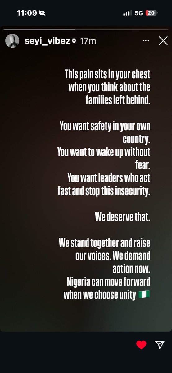 broski_ng's tweet image. Seyi Vibez via ig story 🇳🇬