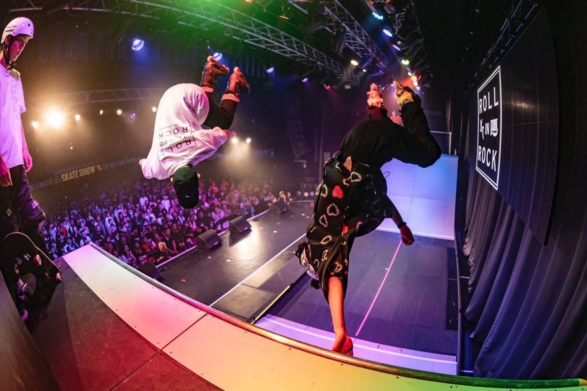 rollinrock167's tweet photo. 【VOL.7 Photo】
SKATE SHOW
"g"スケートパークを拠点に国内外で活躍するスケーターを中心に構成されたチーム!
ステージの上、という制限された場所にも関わらず限界に挑戦する姿に会場も盛り上がりました🤘
Photo by @3104_saijo
#rollinrock https://t.co/LXrww4x1Rv