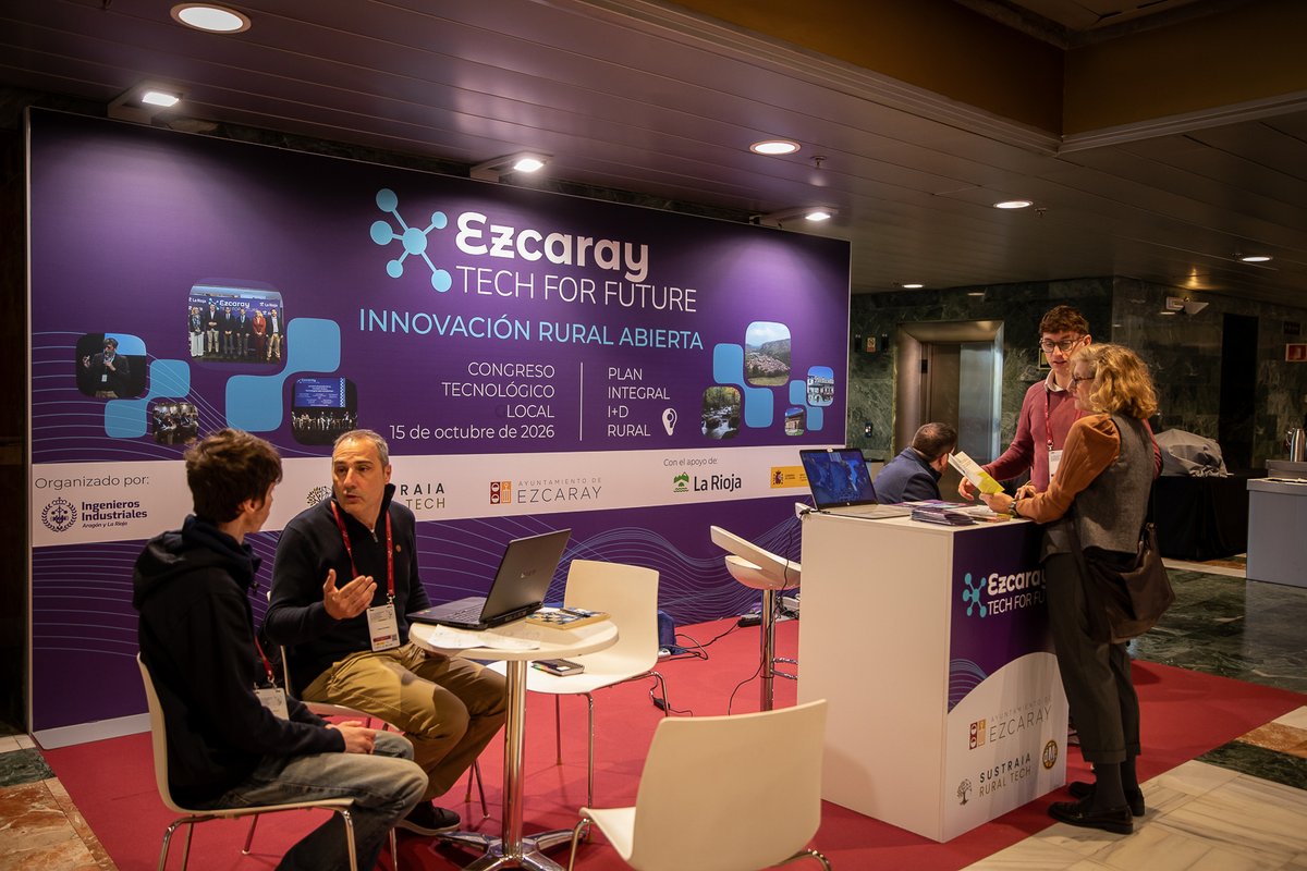 CDTI_innovacion's tweet photo. #SustraiaRuralTech presenta el congreso tecnológico “Ezcaray: Tech for Future” en el VII Foro Iberoamericano de Compra Pública de #Innovación e #InnovaciónAbierta

💡 #EzcarayTechForFuture es un congreso bienal que pone el foco en el potencial de la #tecnología y la #digitalización para impulsar las oportunidades del medio rural

🏘️ La #CPI es una herramienta con gran potencial para aquellos municipios que quieran transformar retos tecnológicos en soluciones reales y sostenibles

🗓️ Ezcaray Tech For Future 2026 se celebrará el 15 de OCTUBRE

#ForoCPI #ForoCPI2025 #CPP #Innovación #EcosistemaCPI #InnovaciónRural #sostenibilidad #emprendimiento
