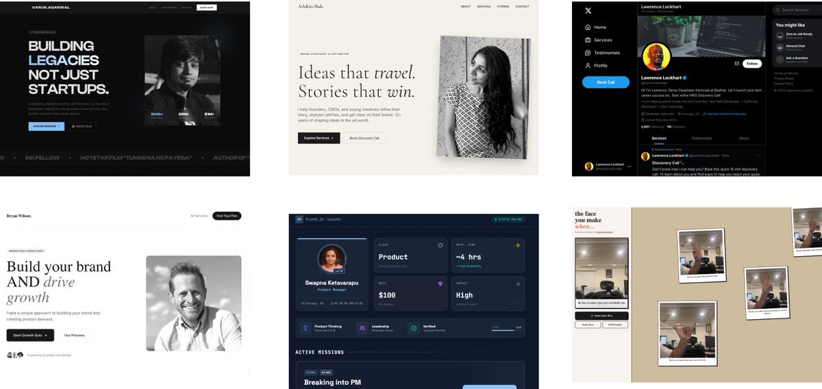 6 topmate sites that prove Gemini 3.0 Pro isn't just an upgrade—it's a different species, Here are 6 incredible sites built in minutes, not months:

👇 Thread below