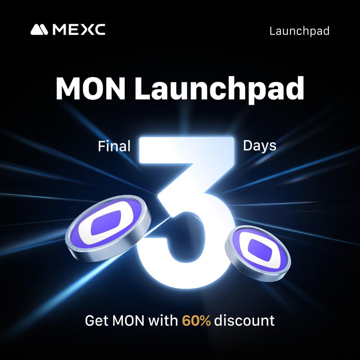 MEXC_DE's tweet image. ⏰ $MON @monad_xyz  Launchpad — Letzte 3 Tage!

Sichere dir jetzt deine Allocation für nur 0,02 USDT – ganze 60% günstiger!
Die Uhr tickt – das Launchpad endet am 24. November.

Verpasse nicht eines der spannendsten Deals des Monats.

👉 Jetzt teilnehmen: mexc.com/de-DE/launchpa……