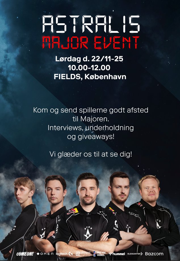StarLadder Budapest Major 2025 nærmer sig, og vi glæder os over at se en stærk dansk repræsentation fordelt på flere hold til turneringen. Det er altid positivt at se danske atleter markere sig på den internationale scene.

Som noget ekstraordinært er det muligt at møde
