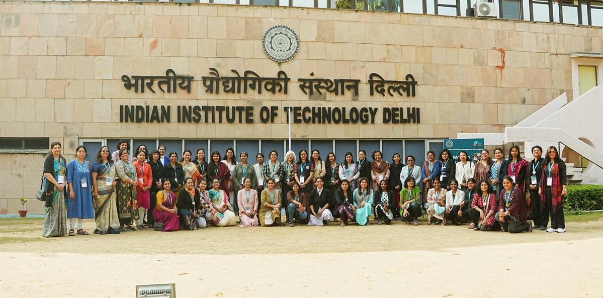 Ravinder_IITD's tweet image. This was a long-standing desire of some of us at #IITD; to bring IIT women fac together. Create community, enable networking, brainstorm solutions to challenges, translate them into policy across IITs. With only 11% STEM fac at the IITs more talent needs to be injected urgently.