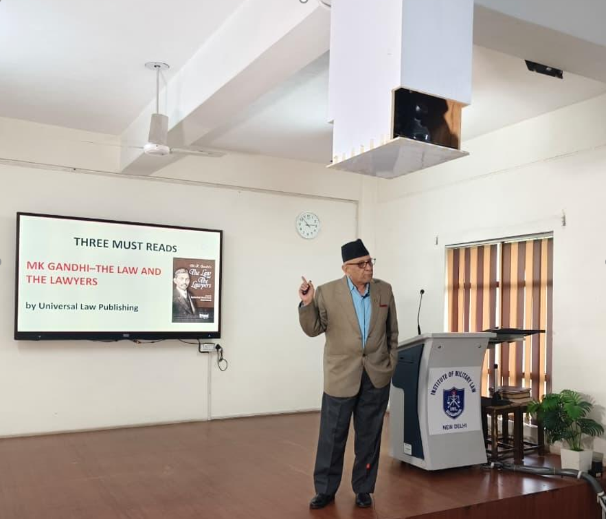 Institute of Military Law, Delhi. Had an interesting interaction with offrs attending YO Course on 14th Nov 2025. It was a pleasure to speak to them. A bunch of bright, young &amp; thorough professionals, led by brilliant instructors.
<a href="/rajnathsingh/">Rajnath Singh</a> <a href="/adgpi/">ADG PI - INDIAN ARMY</a> <a href="/LiveLawIndia/">Live Law</a> <a href="/barandbench/">Bar and Bench</a>