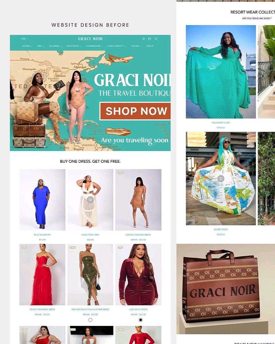 corelinkmedia_'s tweet image. Just revamped GraciNoir’s Shopify store — clean, modern, and built to convert. 💻✨
Your online store deserves this kind of glow-up.
DM me if you’re ready for a transformation.

#ShopifyDesign #EcommerceDesign #PromzyDesign #corelinkmedia