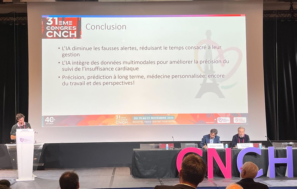 Succès du symposium au #CNCH2025 hier ! 🙏 Merci à nos brillants intervenants (<a href="/DrJMTartiere/">Jean-Michel Tartière</a> , J. Taieb, F. Roubille, J. Barraud) d'avoir exploré l'avenir du #télésuivi #cardiaque et de l'#IA. Leurs insights sont essentiels pour redéfinir la prise en charge patient.
#Cardiologie