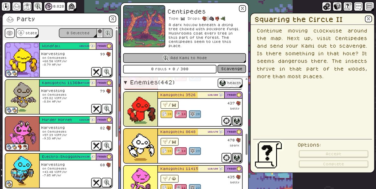 it's happening!!! updates are beginning! first, the UI/UX update is now live! jam packed with NEW COLORS AND SHAPES!!

stay tuned! ONLY HOURS remain until the caves OPEN WIDE!