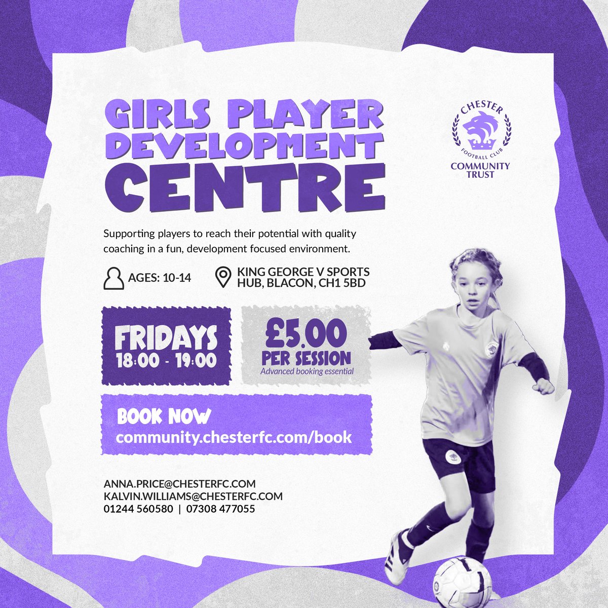 CFC_CommTrust's tweet image. 𝗣𝗹𝗮𝘆𝗲𝗿 𝗗𝗲𝘃𝗲𝗹𝗼𝗽𝗺𝗲𝗻𝘁 𝗖𝗲𝗻𝘁𝗿𝗲𝘀 ⚽📈

Looking to take your game to the next level? Our PDCs supports young players to unlock their potential through additional coaching in a development-focused environment.

Held on Friday evenings, we have programmes for boys…