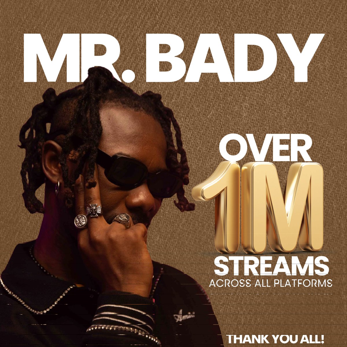 SpVibesMusic's tweet photo. 🔥 1 MILLION STREAMS! 🔥
A huge thank you to everyone supporting @mrbadyofficial and rocking with the Spontaneous Vibes movement.
Your streams, shares, and love made this milestone possible. 💚✨
We’re just getting started, onwards to even bigger wins! 🚀
#1MillionStreams https://t.co/0KSJaDauA6