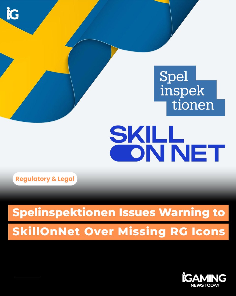 iGNewstoday's tweet image. Spelinspektionen warns SkillOnNet after missing responsible gaming icons on Prime Casino’s logged-out site. Swift correction acknowledged. 

#iGamingNewsToday #RegulatoryUpdate #Sweden #iGamingTodayWorld