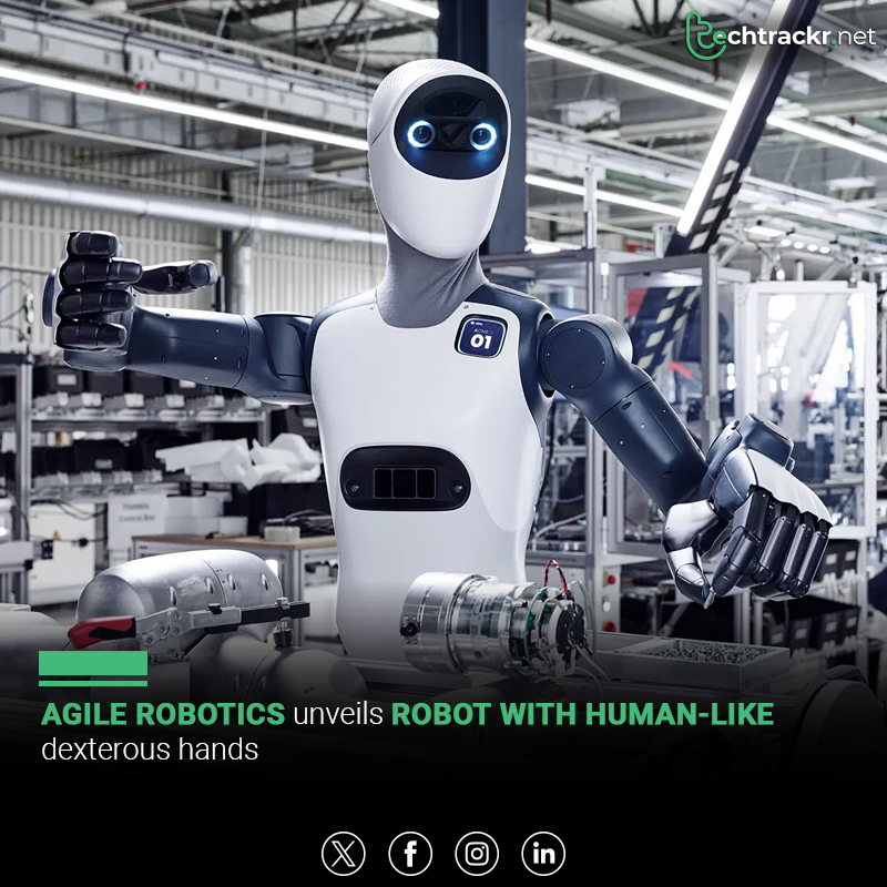 TechTrackr_net's tweet image. Germany’s Agile Robots launched Agile ONE, a humanoid robot that understands natural-language commands and handles industrial tasks with precision.

#AgileONE #HumanoidRobot #AgileRobots #Robotics #AIInnovation #Automation #TechNews #Industry40 #TechTrackr #TechNews