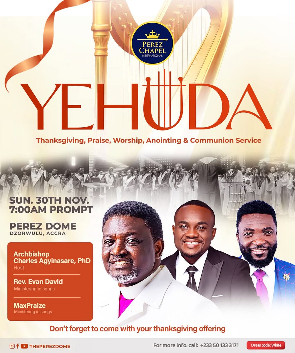 RevEvanDavid's tweet photo. Hello family, 
It's that time of the month again, come with a grateful heart and let's thank and celebrate the Lord for all He Has done for us, on the 30th of Nov. at 7am prompt. Venue is the Perez Dome. https://t.co/YJSMGnEzgp