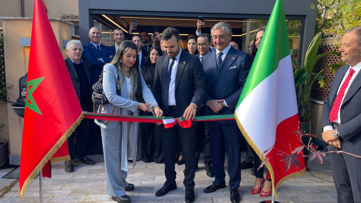 🇲🇦🇮🇹|Inauguration de la Chambre de Commerce et de l'Industrie du Maroc à Rome 

Cette nouvelle institution vise à faciliter l’accès aux marchés et d’accompagner les entreprises marocaines et italiennes dans un contexte de coopération renforcée.