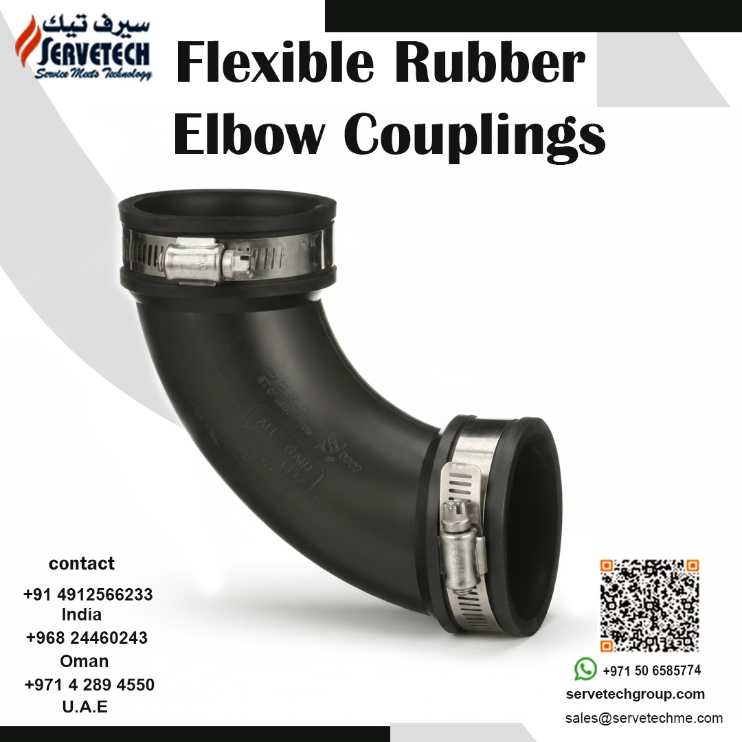 Servetech_'s tweet image. 🔧 MI-ELB Flexible Rubber Elbow Couplings - Flexible sealing for tight turns
Flexible PVC (ASTM C-564), Type-300 SS clamps tightened to 60 lb·in, IAPMO-listed, rated to 140°F. Fast installs, reliable seals.
#MIELB #PipeCoupling #Servetech