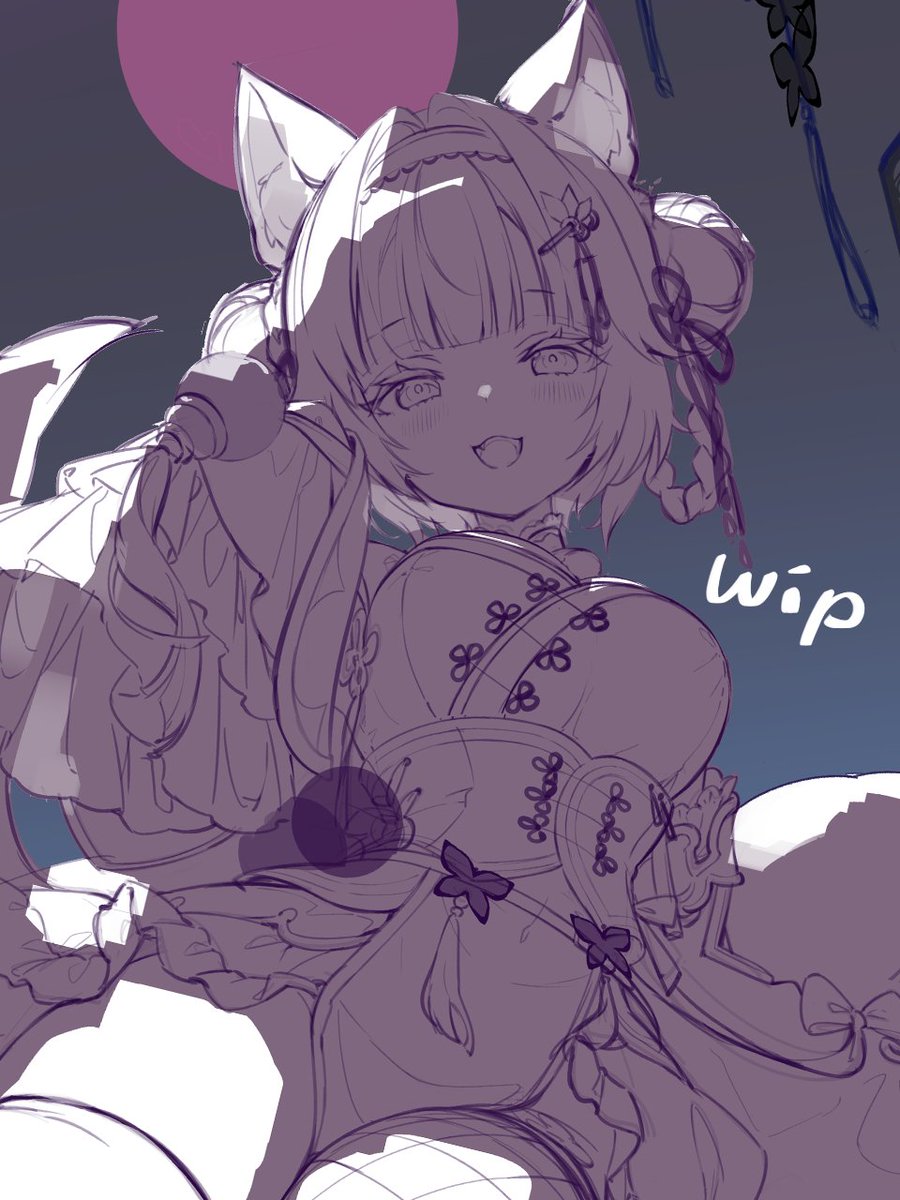 MochidArt_106's tweet image. WIP #こよりすけっち