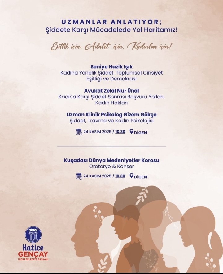 gkmnerc23's tweet image. 24 Kasım Pazartesi @NazikISIK Didim&apos;de. #kadın #şiddet #mücadele #didim