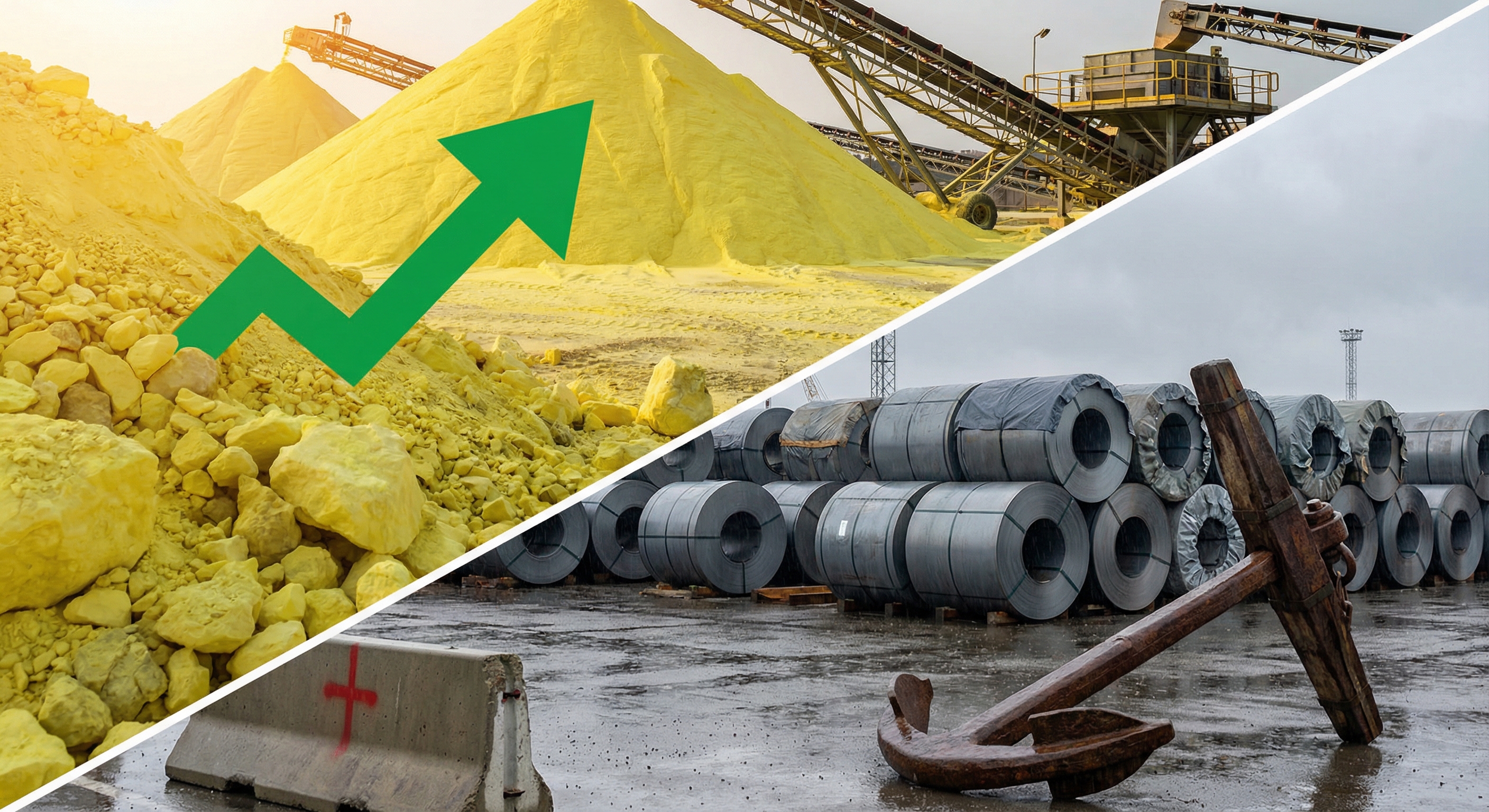 Bản tin Hàng hóa tuần 21/11: Lưu huỳnh tăng, thép HRC bế tắc