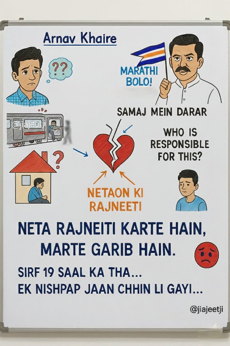 <a href="/KasarPatil96/">Heramb Kasarpatil</a> <a href="/AjaatShatrruu/">Devashish Kulkarni</a> <a href="/Shaikh_Mohsin12/">Unknown Mohsin/अज्ञात मोहसिन 🇮🇳(Modi Ka Pariwar)</a> <a href="/paakittadnya/">पाकीट तज्ञ</a> <a href="/Prasadwakte/">Prasad Wakte Patil</a> Murder or suicide ?
Let the people decide.
We lost #ArnavKhaire
ॐ शन्तिः 🙏🏻