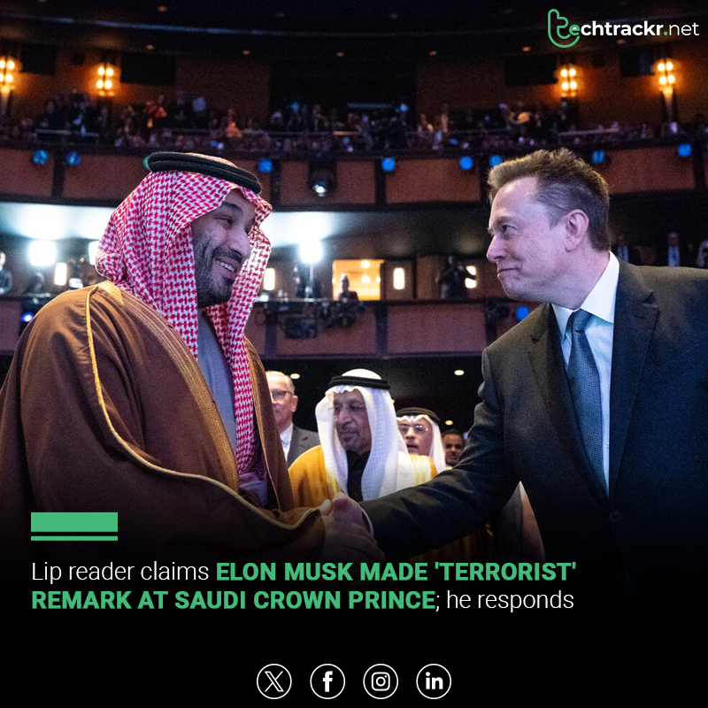 TechTrackr_net's tweet image. A lip reader falsely claimed Elon Musk called Saudi Crown Prince MBS a “terrorist.” Musk denied it, saying he was asking about cancer treatments instead.

#ElonMusk #SaudiCrownPrince #WhiteHouse #ViralClaim #FactCheck #TechNews #GlobalNews #TechTrackr #TechNews
